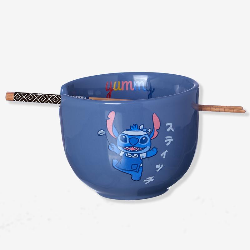 BOWL C/HASHI 500ML STITCH