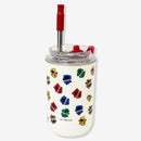 Copo Neo com Canudo Hogwarts - Harry Potter