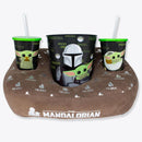 KIT ALMOFADA PIPOCA FIBRA SUEDE THE MANDALORIAN