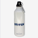 GARRAFA DE ALUMINIO BRANCA 500ML C/MOSQUETAO STITCH CUTE