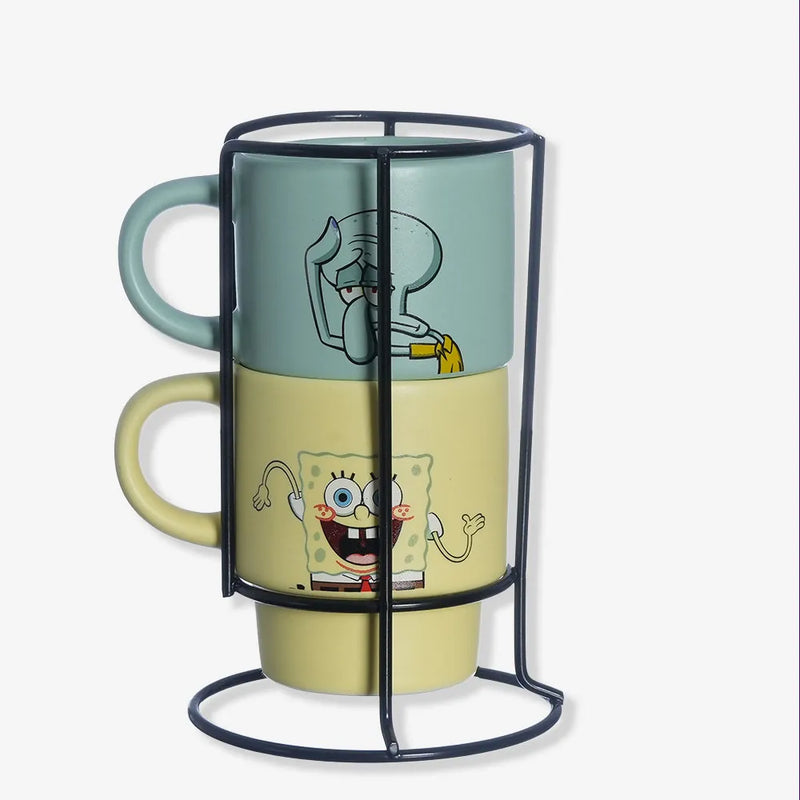 Kit Canecas Empilháveis Bob Esponja