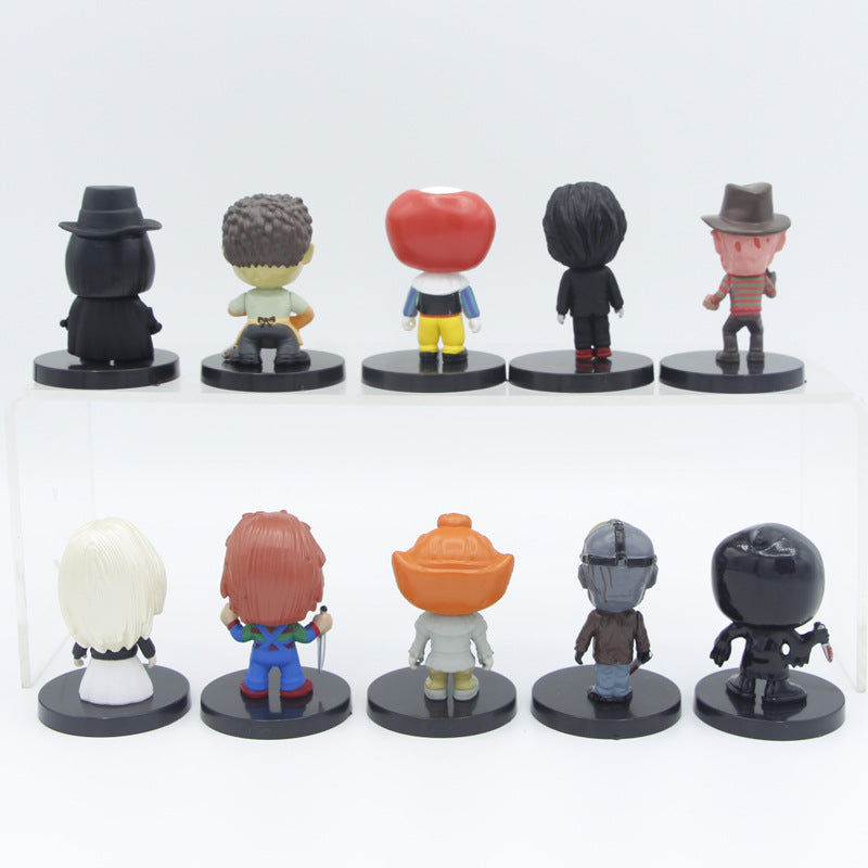 🎃 Figuras de Horror PVC – Jason, Freddy e Palhaço | Presente Halloween