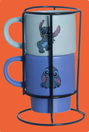 Kit Xícara Empilhável Stitch Disney Zona Criativa Cor Azul Lilo E Stitch