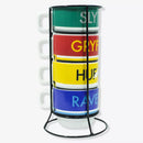 Torre 4 Canecas Casas Hogwarts Harry Potter Produto Oficial