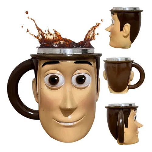Caneca Woody 3d 250ml - Zona Criativa