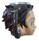 Caneca 3d Tanjiro Demon Slayer Colecionável Geek Presente Marrom Tanjiro