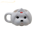 Caneca 3D Cachorro Shih-tzu Branca