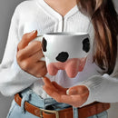 Caneca Vaquinha Moo 250ml 3D em Cerâmica Decoração Presente Criativo