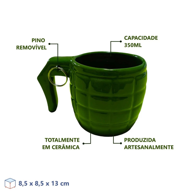 Caneca 3D Granada 350ml