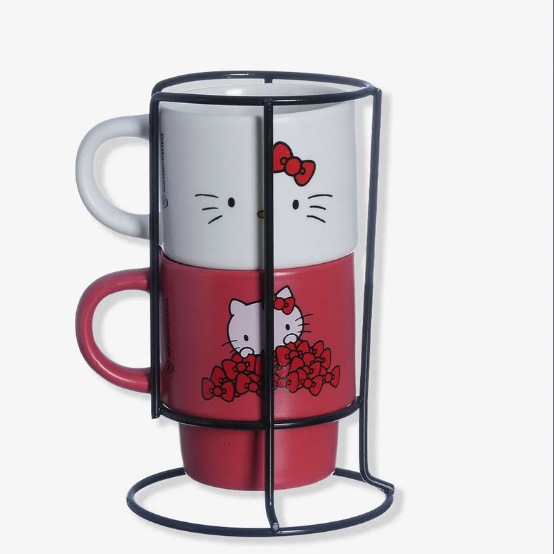 Kit Canecas Empilháveis Hello Kitty