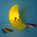 Luminária Lua Kawaii Amarela